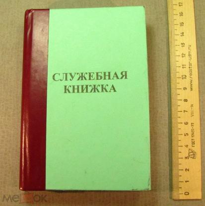 Служебная книжка ппс образец