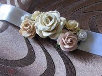 DIY: Лента в косу Канзаши/Ribbon in braid Kanzashi