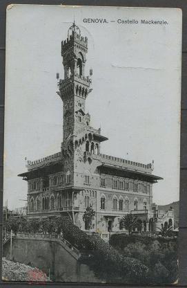 Италия. Генуя. Castello Mackenzie. Архитектура. 1906 год.