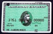 Карта банковская American Express - классический тип. Мешок