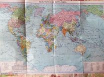 Политическая карта мира 1989 год» на Мешке