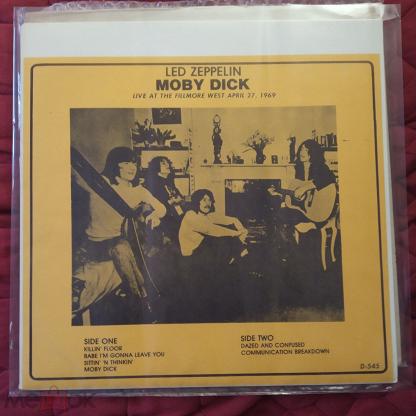 led zeppelin MOBY DICK 1969 NM/NM