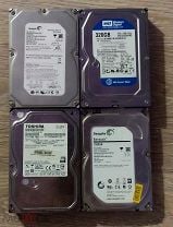 HDD б/у 4 штки, рабочие. Мешок