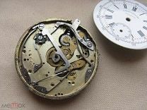 Механизм хронограф старинный швейцарский, swiss made, Chronographe, диаметры 43 мм.. Мешок