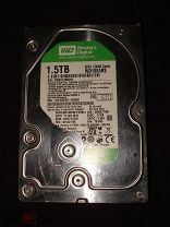 1500Gb (1,5 TB) SATA HDD 3,5" Western Digital WD15EARS 64Mb Cache. Январь 2010 года. Мешок