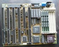 Материнская плата с процессором AMD386DX-40 и сопроцессором 80387. Мешок