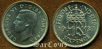 Великобритания (Англия) 6 пенсов 1937 BUNC + ВИДЕО монеты в HD
